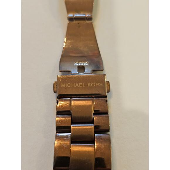 MICHAEL KORS Rose Gold Tone All Steel Chronograph Watch - Picture 3 of 9